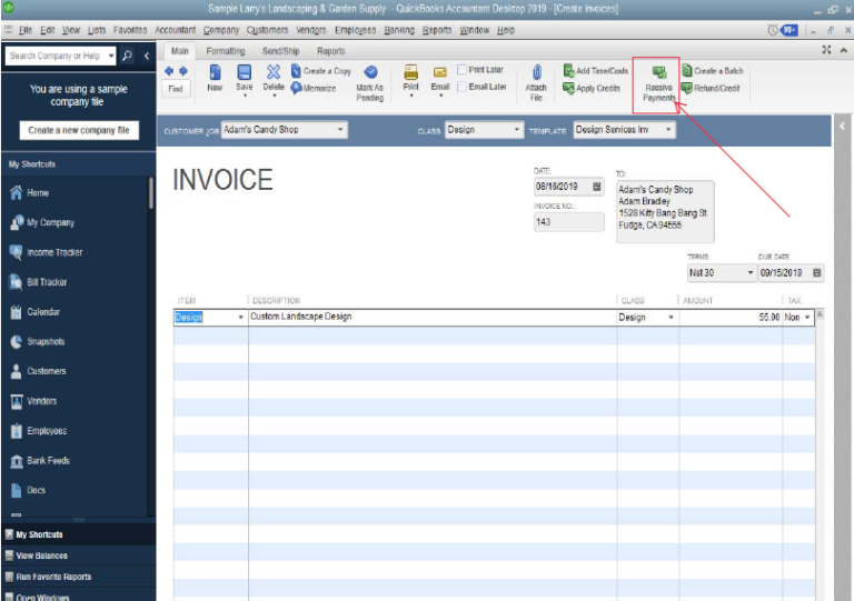 Record a Tip as an Overpayment in QuickBooks Online